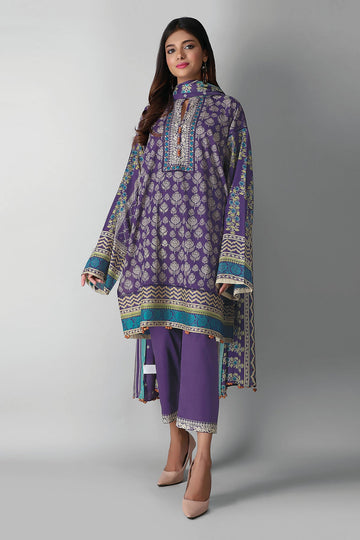 A21316 Purple Khaadi Autumn Collection 2021